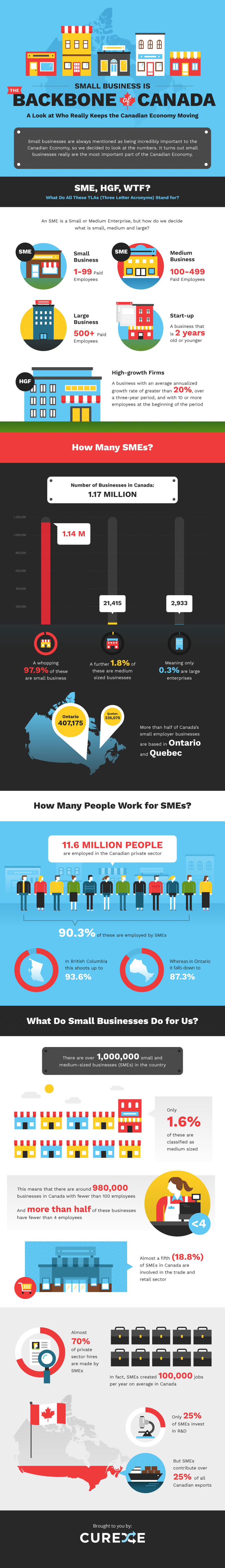 Infographic for Small Business is The Backbone of Canada